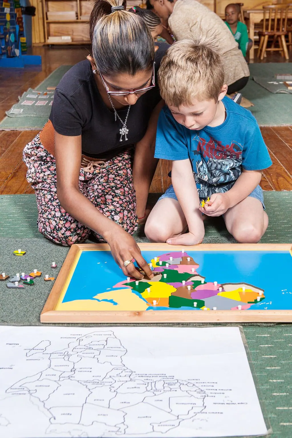 A Montessori classroom